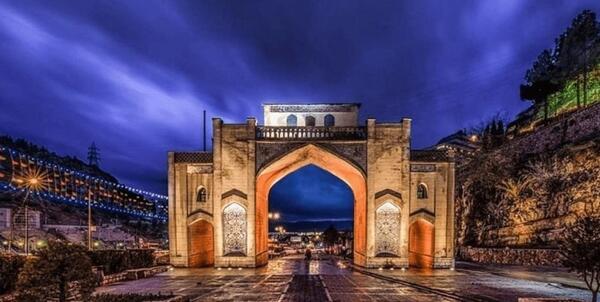 عکس قدیمی از دروازه قرآن شیراز