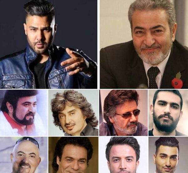 اسامی عکس خوانندگان قدیمی مرد ایرانی