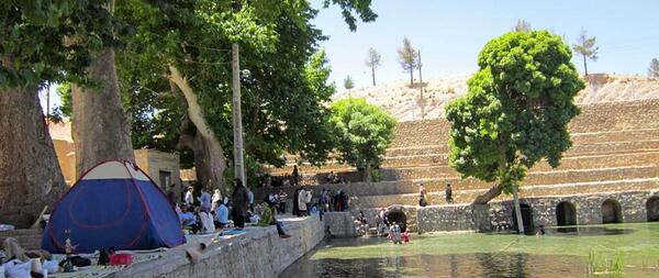 عکس قدیمی چشمه علی دامغان