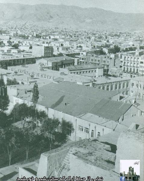 عکس قدیمی ارگ تبریز