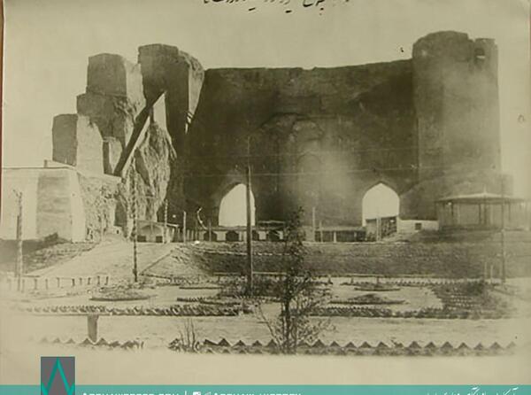عکس قدیمی ارگ تبریز
