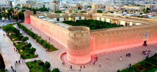 قدیمی ترین عکس ارگ کریم خان