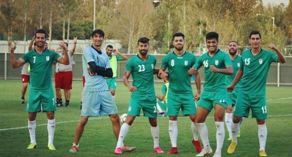 عکس تمرین فوتبال ایران