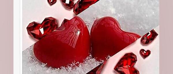 عکس گل با قلب عاشقانه