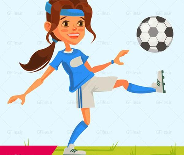 عکس بازیکن فوتبال کارتونی