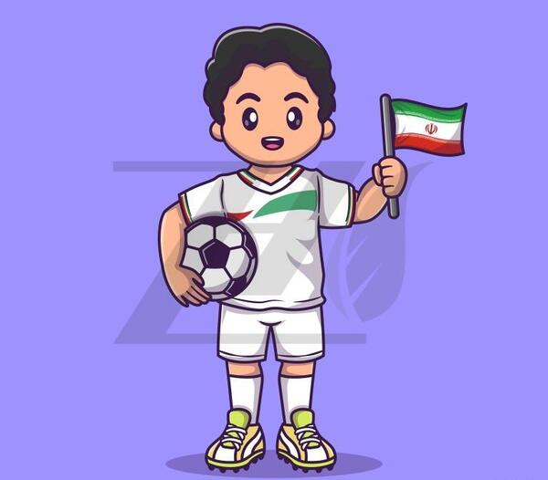 عکس بازیکنان فوتبال کارتونی