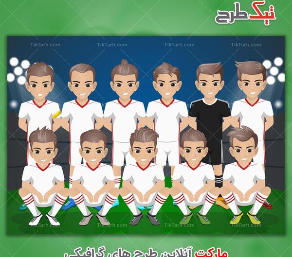 عکس تیم فوتبال کارتونی