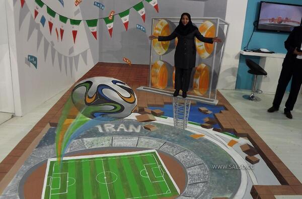 عکس نقاشی فوتبال ایران