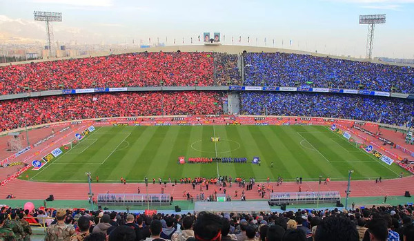عکس ورزشگاه فوتبال از بالا