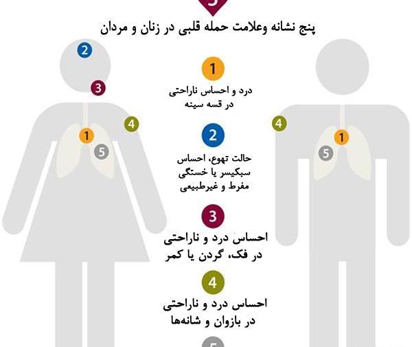 عکس قلب در بدن زن
