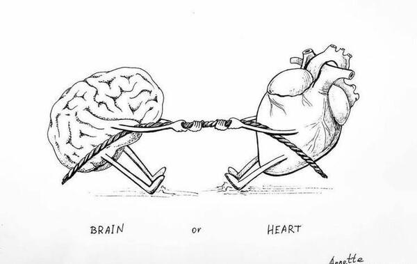 عکس پروفایل قلب و مغز
