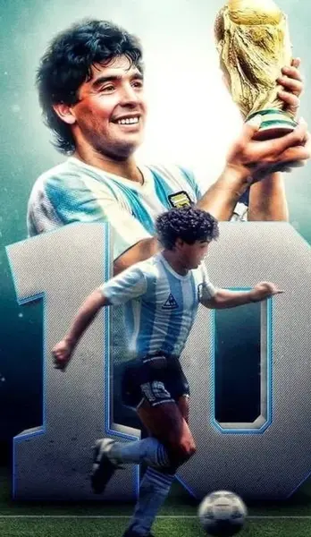 عکس قلب مارادونا