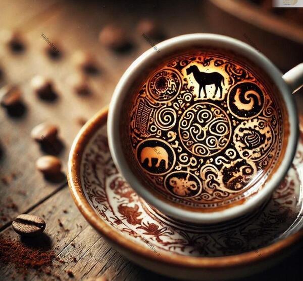 عکس قلب شکسته در فال قهوه