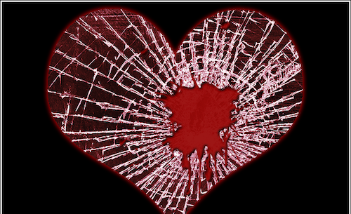عکس قلب پاره شده