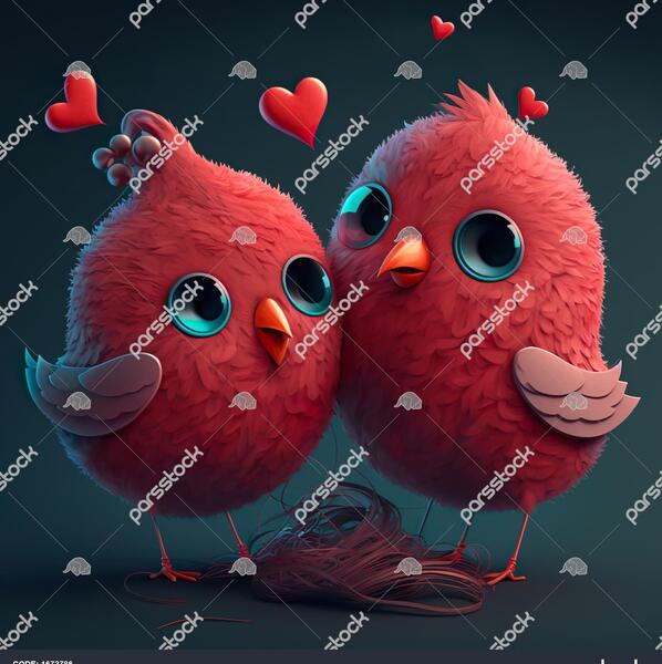 عکس قلب و پرنده
