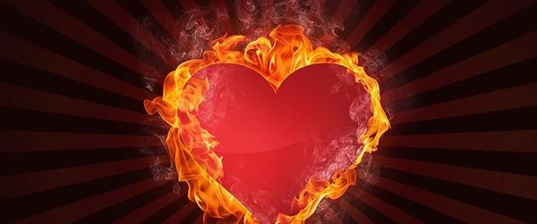 عکس قلب اتشی