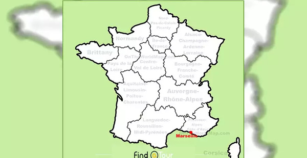 عکس نقشه کشور فرانسه