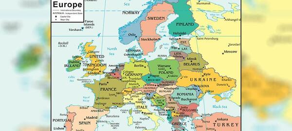 عکس نقشه ی کشور فرانسه