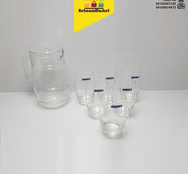 عکس پارچ و لیوان فرانسوی