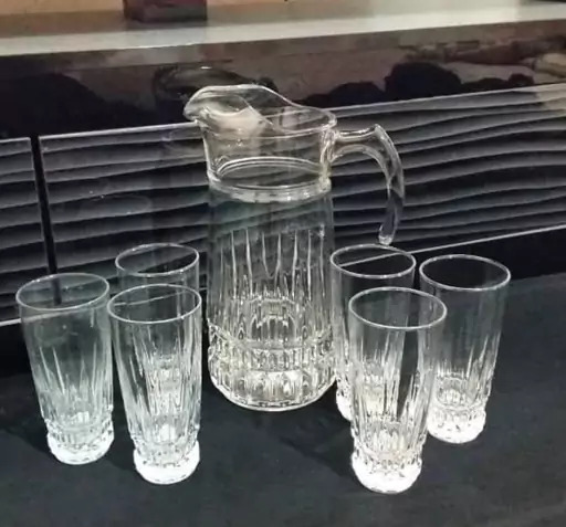 عکس پارچ و لیوان فرانسوی