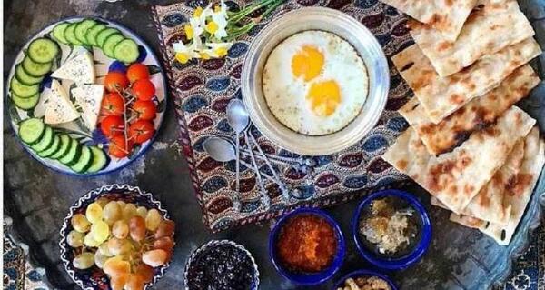 عکس بشقاب صبحانه فرانسوی