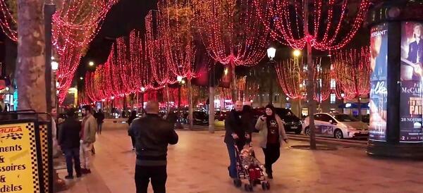 عکس خیابان شانزه لیزه در فرانسه