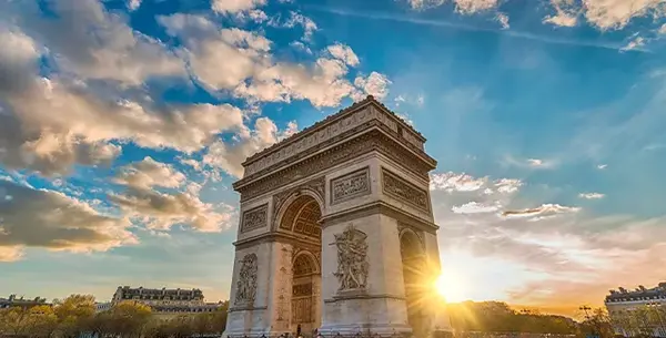عکس خیابان شانزه لیزه در فرانسه