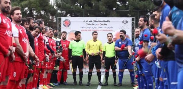 عکس تیم فوتبال هنرمندان