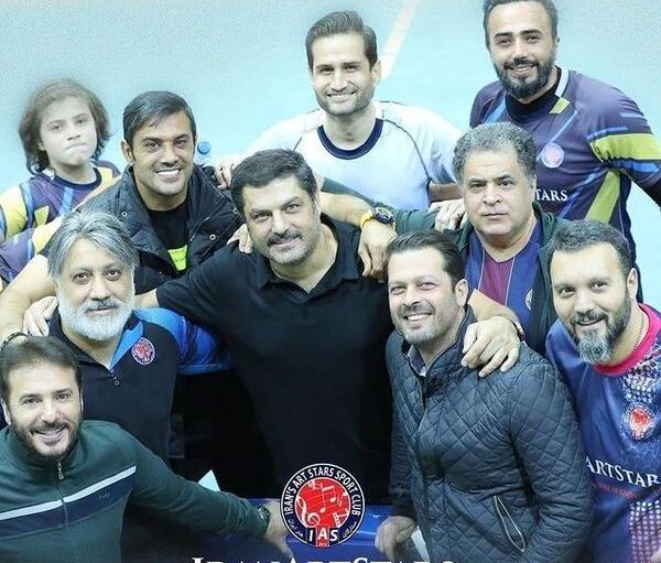 عکس تیم فوتبال هنرمندان