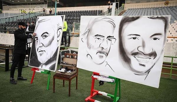 عکس نقاشی فوتبال پرسپولیس