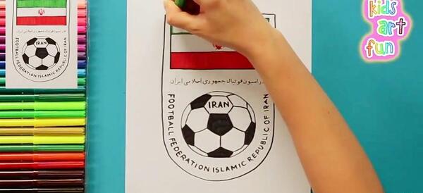 عکس نقاشی فوتبال پرسپولیس