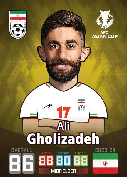 عکس کارت فوتبال علی دایی