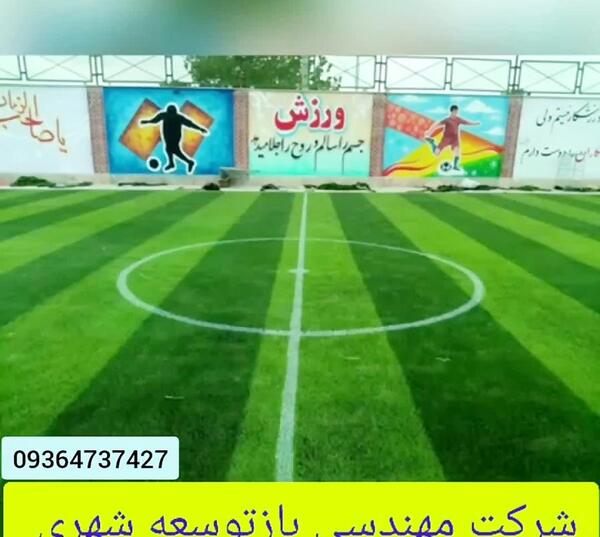 عکس چمن فوتبال طبیعی