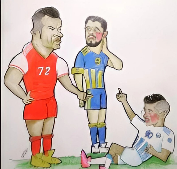 عکس نقاشی تیم فوتبال پرسپولیس