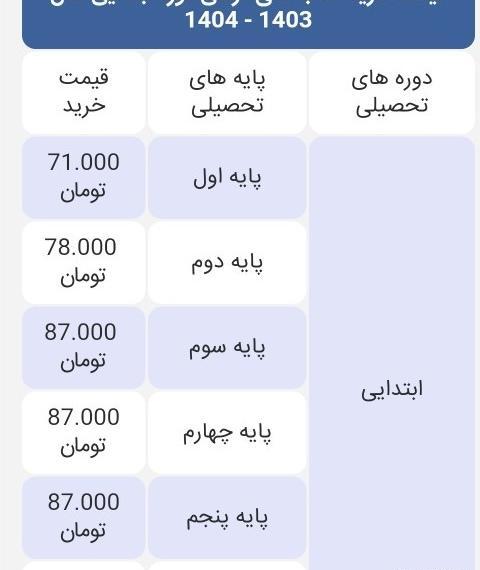 عکس کتاب های پایه هفتم ۱۴۰۳
