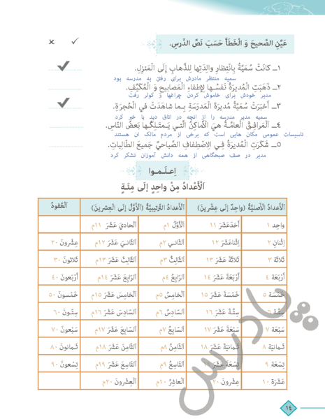 عکس کتاب عربی دهم ریاضی