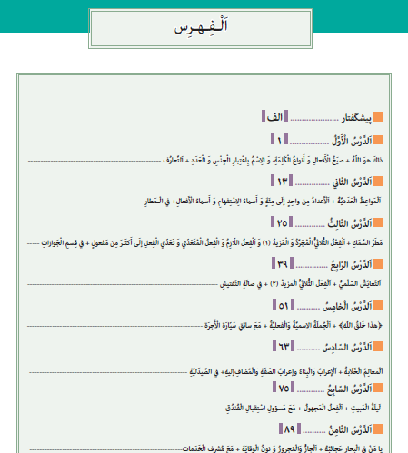 عکس کتاب عربی دهم فنی
