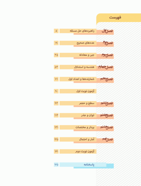 عکس کتاب کلاس هفتم ریاضی