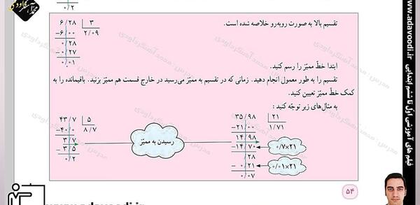 عکس کتاب کلاس ششم ریاضی