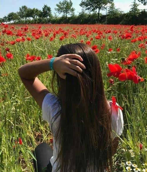 عکس فیک دخترونه تو باغ