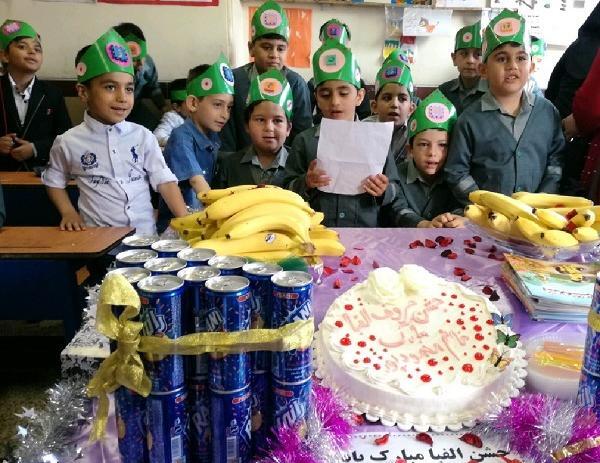 عکس کیک الفبا کلاس اول