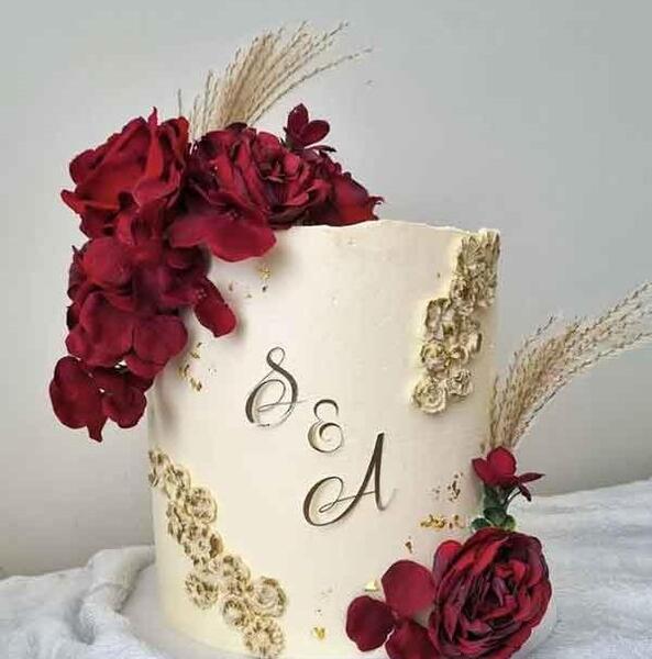 عکس کیک ساده برای سالگرد ازدواج