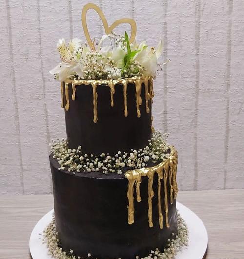 عکس کیک ساده برای سالگرد ازدواج