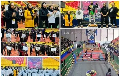 عکس کیک بوکسینگ بانوان