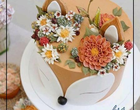 عکس کیک دخترانه پاییزی