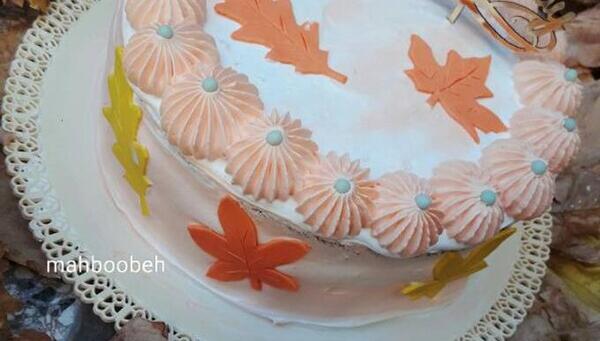 عکس کیک دخترانه پاییزی