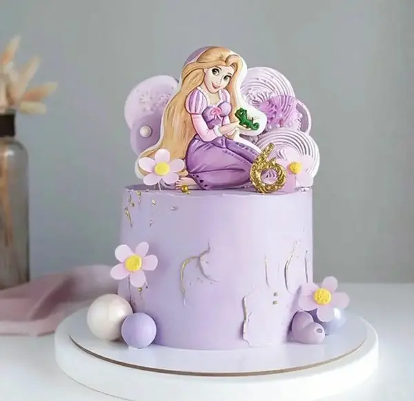 عکس کیک راپونزل ساده