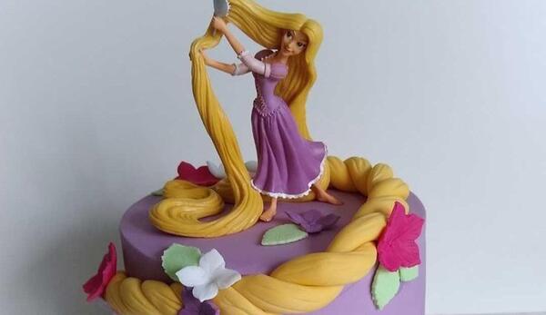 عکس کیک دخترانه راپونزل