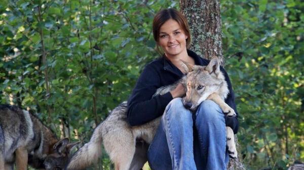 عکس گرگ با انسان