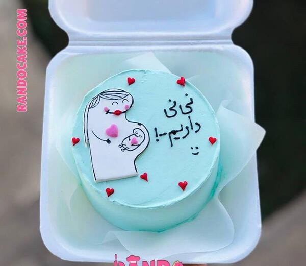 عکس کیک نی نی دختر
